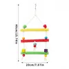 Brinquedo de papagaio: Blocos de construção estilo cascata, gaiola decorativa de corda com bola de videira, brinquedo de escalar e roer para papagaios grandes, médios e pequenos