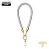 Cordón de alta gama original para teléfono móvil de 8 MM resistente para colgar en el cuello ajustable para exteriores anti-pérdida cuerda trenzada para muñeca dorada