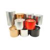 Lata de Hierro Metal Redondo Latas de Té Fondo con Hebilla con Papel de Sellado Lata de Hojalata Esmerilada Caja de Hierro para Empaque de Té de Color Sólido