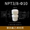 Conector de Terminal Reto de PTFE Politetrafluoroetileno PE Resistente a Ácido e Alcali Resistente a Altas Temperaturas Conector de Mangueira com Rosca Externa