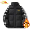 Amazon Comércio Exterior Outono Acolchoado Quente Algodão Casaco Masculino Moda Casual Tendência Multicolor Opcional Gola Alta Casaco de Inverno