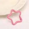 Hebilla de Gancho con Forma de Estrella de Cinco Puntas Pintada de Colores Hebilla para Joyería Hebilla de Resorte Material para Bolso de Cuentas DIY Llavero Colgante Accesorios para Joyería
