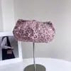 Boina Retro Americana con Orejas de Gato y Estampado de Leopardo para Mujer, Elegante Boina de Pintor de Moda Primavera, Sombrero de Calabaza Versátil Casual