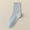 Calcetines de Media Pantorrilla Algodón Puro para Mujer Primavera y Otoño Calcetines Sueltos para Mujer Algodón Sin Costuras Anti-Pilling Calcetines de Confinamiento Calcetines para Mujer Zhuji Venta al por Mayor