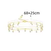 Corrente de Cintura Europeia e Americana com Franjas de Strass para Mulheres, Corrente de Cintura de Alta Qualidade com Design de Corrente de Franjas, Corrente Corporal de Cristal, Venda por Atacado