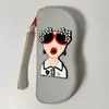 Bolsa de Almacenamiento para Gafas de Sol Populares Transfronteriza Portátil Billetera para Monedas Estuche para Gafas DIY Bolsa de Almacenamiento para Gafas de Sol de Diosa Gafas Funda de Silicona
