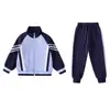 Uniformes Escolares de Primavera y Otoño para Estudiantes de Primaria, Conjuntos Deportivos de Tres Piezas, Uniformes de Jardín de Infancia, Uniformes de Verano, Uniformes de Clase de Primer Grado, Uniformes Escolares Estilo Universitario