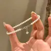 Pulseira Versátil de Alto Valor Estilo Coreano Exquisiteza Toque de Luxo Pulseira de Contas Pulseira Unissex Pulseira de Estilo Simples e Fashion para Mulheres