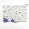 Venta directa de fábrica molde de silicona de hoja de arce de hojas múltiples colección de hojas molde de silicona para fondant molde para decoración de pasteles