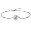 Nova prata esterlina s925 girassol moissanite cross-border pulseira on-line transmissão ao vivo de nicho feminino leve joias de luxo vendas diretas