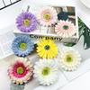 Flor de Gerbera Artificial Cabeza de Flor Crisantemo Fu Lang Flor Falsa Material para Manualidades Accesorios para el Cabello Pasador Flor Material para Fotografía del Hogar Floricultura Adornos Pequeños