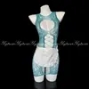 Bata Lencería con Diseño Hueco, Vestido de Malla Transparente, Entrepierna Abierta, Desgarrable, Provocativo Sexy, Ropa de Dormir sin Quitar, Tentador para Mujeres 7830