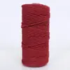 Shengwei Atacado Corda Trançada Colorida de 3mm 4mm Feita à Mão Materiais DIY para Roupas Bolsas Tapeçaria Corda de Linha de Algodão