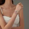 Pulsera de circón natural de joyería popular de Amazon para mujer, nicho simple de alto sentido, joyería para pareja de San Valentín al por mayor