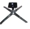Cadeira de sofá de lazer com base de liga de alumínio, cadeira giratória com base de quatro pontas, altura ajustável, pernas da mesa e da cadeira rotativas, base de mesa de centro, estrutura de base em forma de cruz