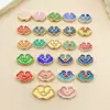 Aleación Esmalte de Goteo de Aceite Cuenta Nube Accesorios DIY Materiales Estilo Antiguo Hanfu Pulsera Pasador Accesorios con Agujero