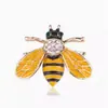 Accesorios Serie Insectos Nuevo Broche Abeja Diamante Pin para Ropa Aguja Joyería Aceite Goteando Broche Animal