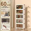 Caixa organizadora dobrável para uso doméstico, ideal para quarto, cozinha e banheiro. Armário removível e sem necessidade de instalação, com várias camadas.
