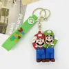 Lindo Llavero de Dibujos Animados Super Mario, Exquisita Muñeca Tridimensional, Colgante para Bolso y Coche, Llavero, Pequeño Regalo