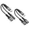 Adecuado para Convertidor de Cabeza Plana a Tipo-C para Apple iPhone Lightning a 5 mm a Agujero Redondo 3.5 Audio