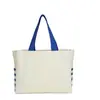 Bolsa de Lona Bolsa Personalizada Ecologicamente Correta Sacola de Compras Logotipo Estampado Personalizado Ombro Único Publicitária Corporativa Sacola de Compras Personalizada