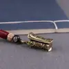 Chaveiro Pingente Criativo Feito à Mão Latão Puro Mini Promoção e Sorte Pequeno Caixão Pingente de Chaveiro de Cobre Pequeno Pingente