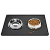 Tapete de Silicone à Prova de Vazamento para Pets Tapete para Cachorro Tapete para Gato Dobrável Montado no Carro Alimentador Anti-Derramamento para Pets Pronto para Venda