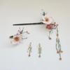 Fada noiva artesanal flor hairpin terno chinês novo estilo updo retrô all-match Hanfu Xiuhe decoração do casamento