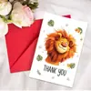 Tarjetas de agradecimiento para compra directa transfronteriza con juego de sobres, se pueden escribir a mano con mensajes y bendiciones, tarjetas de texto plegables