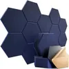 Painéis Acústicos Hexagonais de Fibra de Poliéster Autoadesivos Painéis de Feltro para Decoração de Estúdio Doméstico Isolamento Acústico e Redução de Ruído Painéis de Parede