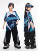 Roupas da moda infantil hip-hop, macacão solto de marca da moda hip-hop para meninos e meninas, roupas infantis legais de hip-hop