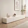 Mueble de TV Moderno Minimalista Estilo Nórdico para Sala de Estar, Uso Doméstico, No Requiere Instalación, Elegante Mueble de TV para Sala de Estar