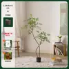 Lujo Ligero Planta Verde Simulada Bambú de Nantian Planta Falsa Biónica Interior Sala de Estar Grande de Pie en Maceta Adornos de Paisajismo