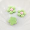 Macaron de flores de cinco pétalos escarchadas, accesorios de resina para flores, horquillas para el cabello, material para titulares, fundas para teléfonos móviles, parches para vasos de agua.