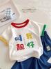 Llámame Guapo Camiseta de Moda de Verano de Manga Corta para Niños 100% Algodón Puro Nuevos Tops de Dibujos Animados para Bebé Niño y Niña