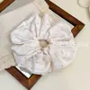 Goma para el pelo de tela con lunares y rayas de estilo coreano para mujer, accesorio para el pelo simple y versátil que no daña el cabello, adecuado para ir al trabajo y para el uso diario