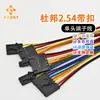 Conector de Fio com Fivela Travável de 2,54 mm de Cabeça Única Dupont Fio de Conexão Fio Digital Colorido