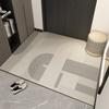 Tapete de porta de couro lavável e apagável, tapete de chão, tapete de porta de alta qualidade, tapete antiderrapante resistente a manchas pode ser cortado