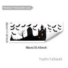 Varios Adhesivos de Pared Creativos con Temática de Halloween, Decoraciones de Murciélagos y Fantasmas para Paredes de Baño, Adhesivos de Pared Autoadhesivos de Terror
