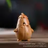 Tuya Dibujos Animados Zodiaco Chino Mango de Mano Colgante de Madera Tallada Artesanía Cultural de Juego Puesto de Punto Escénico Adornos de Madera Maciza de Venta Caliente
