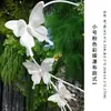 Arreglos de Paisajismo de Mariposas Tridimensionales, Decoraciones de Fondo para Bodas, Escaparates, Adornos y Accesorios para Exteriores