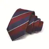 Gravata Masculina Transfronteiriça 7cm Cor Sólida Gravata Amarrada à Mão Gravata Jacquard de Poliéster Masculina Logotipo Gravata de Alta Qualidade para Homens