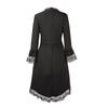 Vestido de Halloween Retro Encaje con Volantes en Capas Largo Medio para Mujer Ropa para Cosplay Actuación Escénica