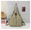 Bolsa de Hombro Individual de Gran Capacidad con Cierre de Cordón Mochila Multifuncional Simple Ligera Versátil para Viaje Diario Deporte Estudiante Bolsa Escolar