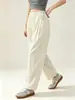 Pantalones de pierna ancha para mujeres embarazadas, estilo fino de verano, ropa exterior, pantalones tipo globo de nueve puntos de seda helada, talla grande, sin soporte para el vientre, pierna recta, pantalones Yamamoto, ropa de verano