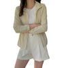 Ropa de Protección Solar para Mujer 2025 Nuevo Verano Delgada Upf50+ Ajustada Transpirable Sombreada Chaqueta con Capucha Ropa de Protección Solar de Seda Helada