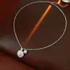 Colar Pingente Redondo Estrela de Oito Pontas em Zircônia Corrente para Clavícula Versátil de Moda para o Dia a Dia Colar Exquisito de Luxo Leve de Alta Qualidade para Mulheres