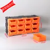 Caja de Almacenamiento para Artículos Varios de Escritorio Plástico Simple Tipo Cajón Compartimentada Caja de Herramientas para Piezas Clasificación y Organización Hogar Montado en Pared