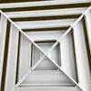 Suministro Directo de Fábrica Salida de Aire Acondicionado Aleación de Aluminio Salida de Aire Difusor Cuadrado Integrado en Techo Rejilla de Aire Acondicionado Central