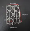 Suporte para cadinhos de mufla suporte para cinzeiros suporte para volatilização suporte para teor de cinzas 4 furos 6 furos 8 furos 10 furos 12 furos material níquel-cromo